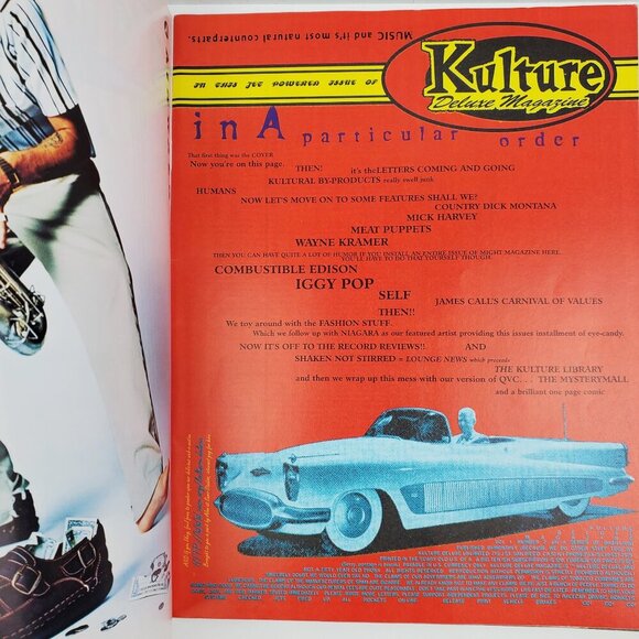 Kulture Deluxe Magazine Iggy Pop Vintage 1995 MST3K 90s Alt Rock Unread Stock - Picture 6 of 10